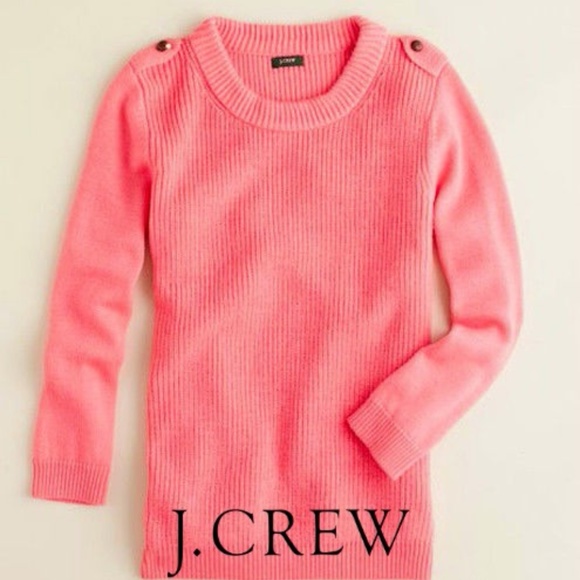 J. Crew Sweaters - J.CREW Pink Hadley Merino Wool Crewneck